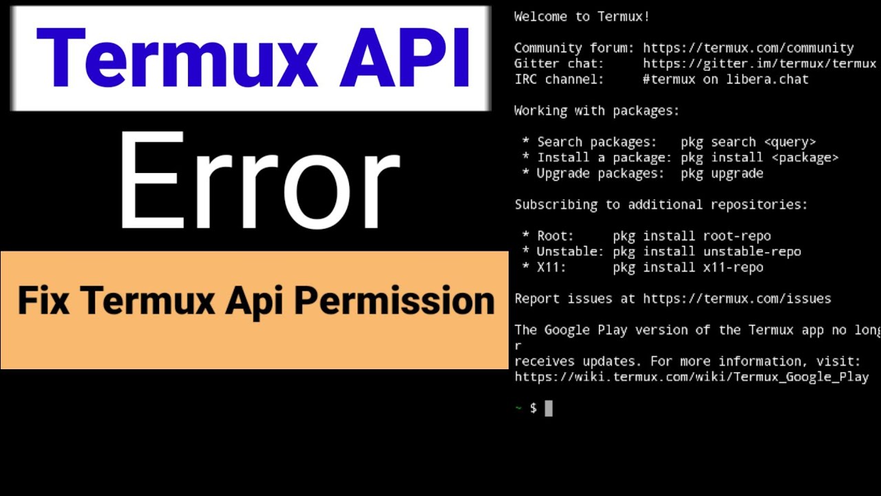 how to solve termux problem | Termux API Permission Problem Fix ...