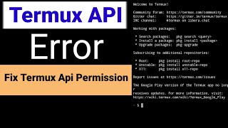 how to solve termux problem | Termux API Permission Problem Fix | Termux API Error solve in hindi screenshot 1