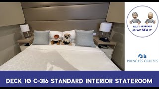 Room Tour- Sky Princess interior Stateroom Deck 10 C316