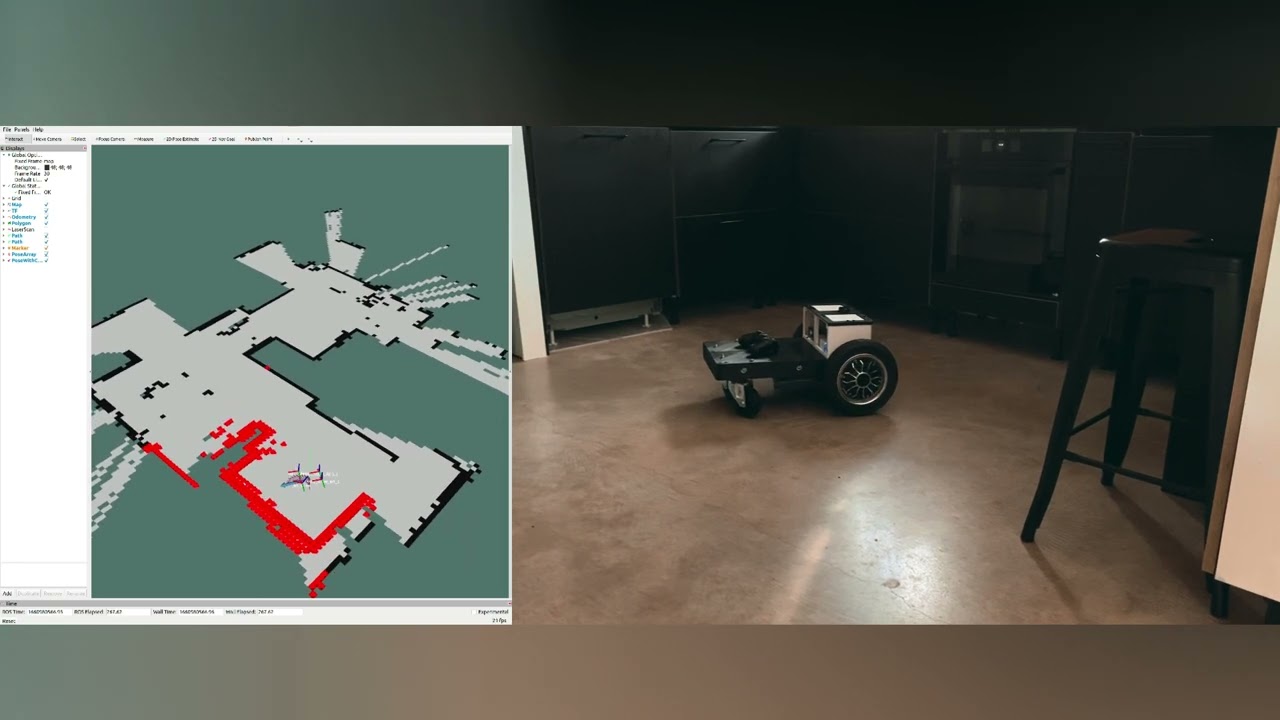 BOT5 Autonomous ROS robot 2D SLAM