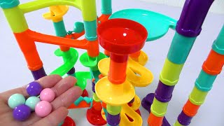 Marble Run Race ASMR ☆ Colorful Marble x Small Ball