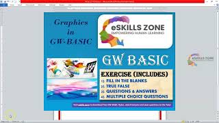 GW BASIC - MCQ's 1 TO 10