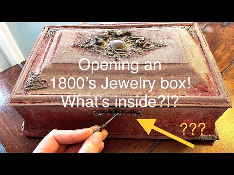 Opening an 1800's Jewelry Box! estate sale