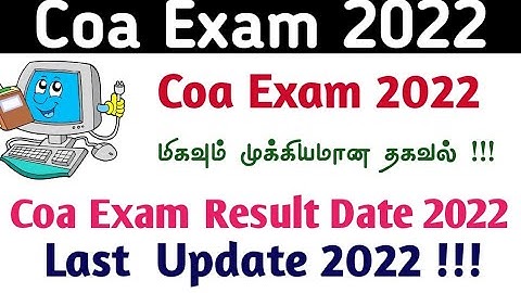 Coa Exam Result 2022 computer and office automation result 2022 official website