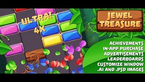 Jewel Treasure | Complete Project | Unity Source Code for Sale | sellmyapp.com
