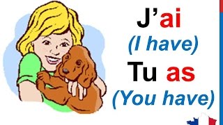 French Lesson 14 - AVOIR (TO HAVE) Verb Conjugation Present tense - Conjugaison Indicatif ...