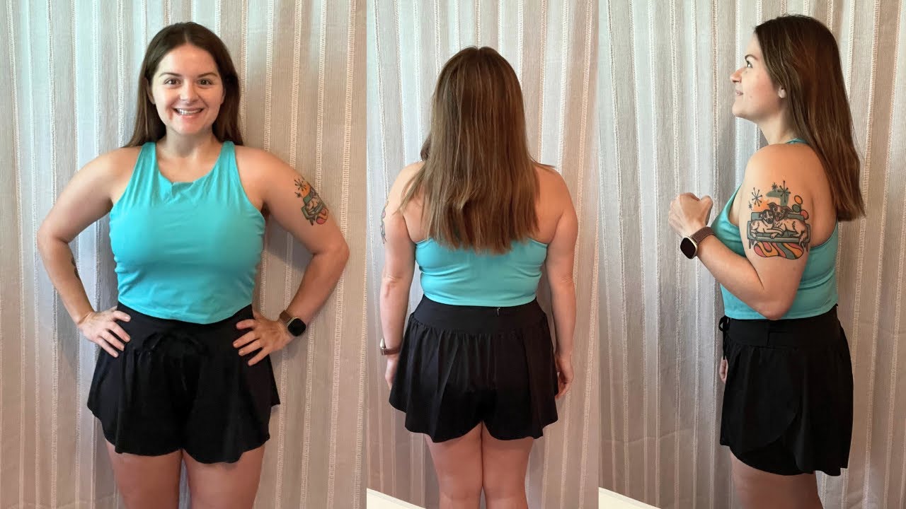 ISEEGZ Womens 2.8" Swim Board Shorts High Waisted Amazon Swimwear Review! Petite Wearing a Large