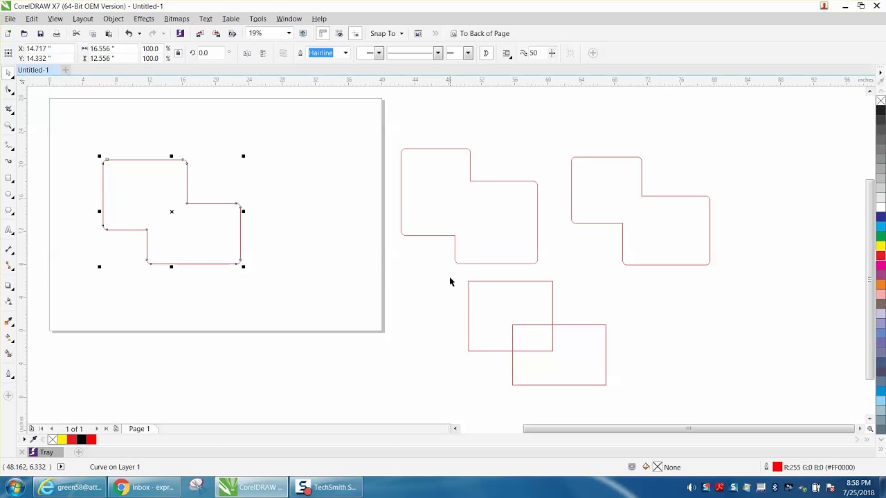Corel Draw Tips & Tricks Round only outside Corners of an Object YouTube