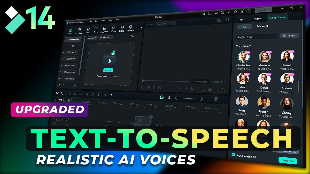 Transform Text into Lifelike Audio with Filmora 14’s AI Upgrade