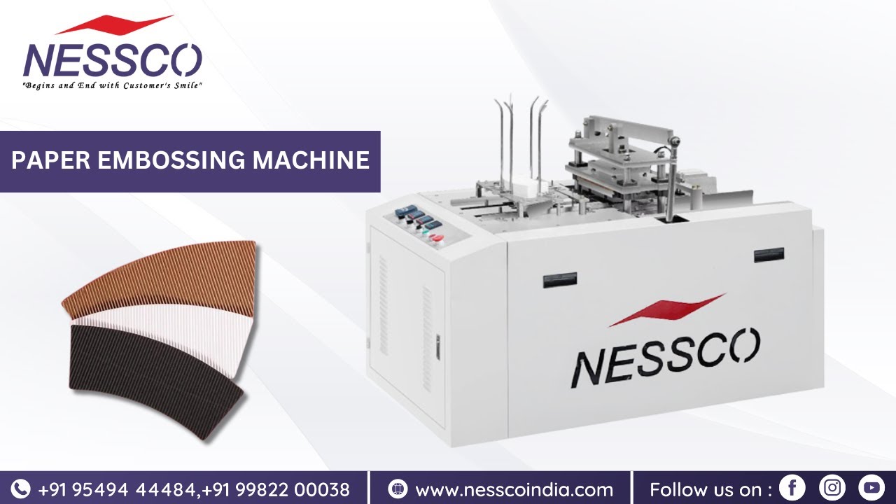 Paper Embossing Machine | Nessco India - YouTube