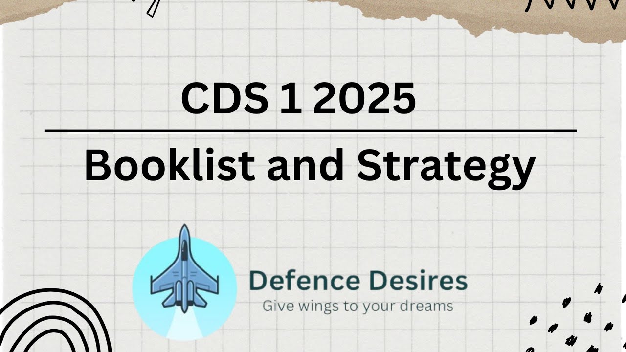 CDS 1 2025 Booklist and Strategy video - YouTube
