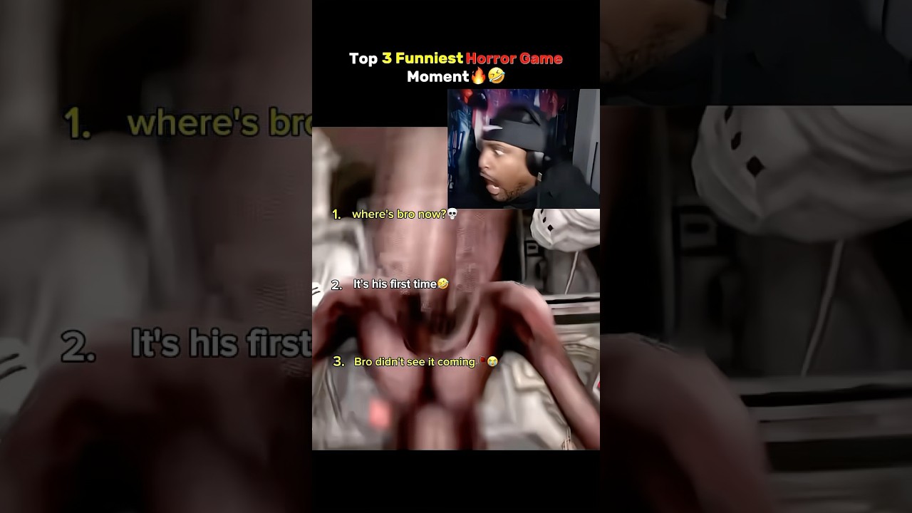 Top 3 Funniest Horror Game Moment (Bro's first time job in horror game epic fail😭) 