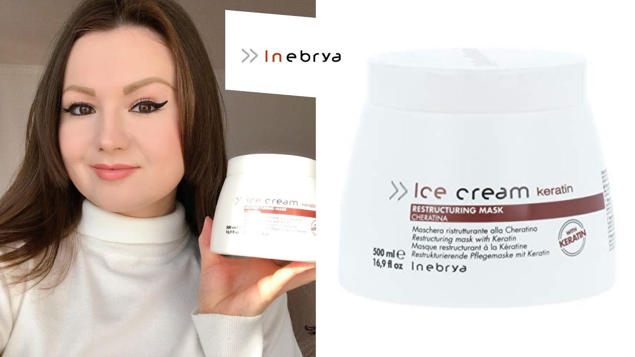 Inebrya Ice Cream Keratin Restructuring Mask Review 🌼 YouTube