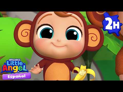 Bebé Juan salta y juega como un monito 🐵 Canciones Infantiles con Bebé Juan 🎵 Little Angel Español