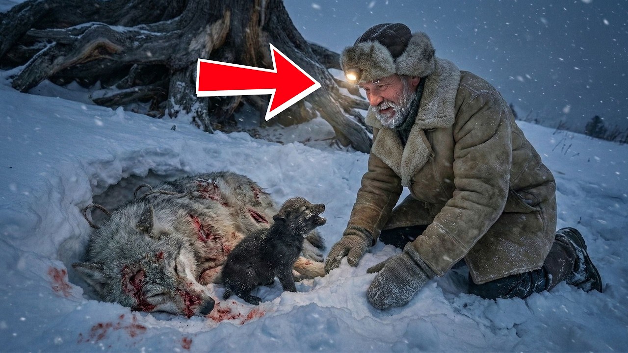 Волчонок плакал над умирающей матерью в тайге. Поступок старика обернулся невероятным чудом...