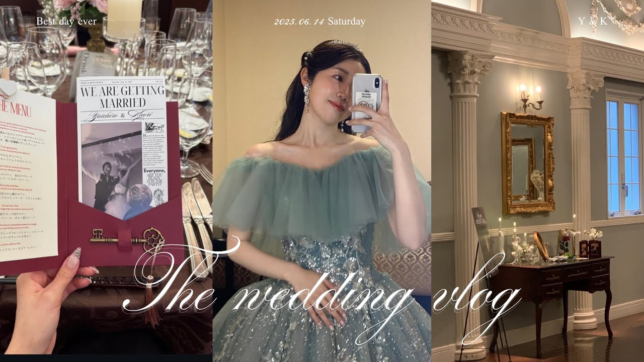 ［vlog］結婚式当日vlog💒👰🏻‍♀️こだわりウェディング🙌プロフィールブック/式場/ウェディング