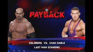 In This Very Ring on YouTube! Last man Standing match: Chad Gable vs Goldberg