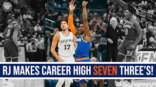 RJ Barret makes career-high seven threes | Highlights of every three made | New York Knicks