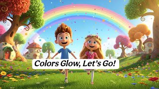 Colors Glow, Let’s Go! 🌈 | Fun Action Kids Song | Learn Colors with Dance #kids #cartoon 