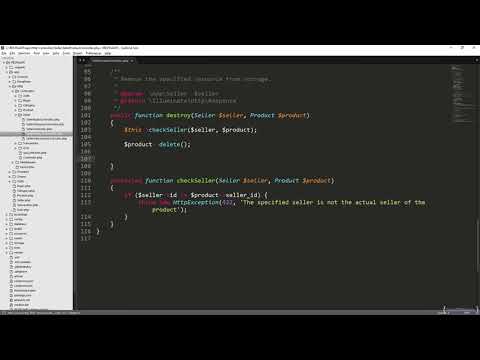 103 implementing the destroy method for sellerproductcontroller