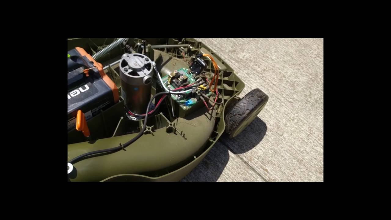 DIY Cordless Electric Lawn Mower Lithium battery conversion Pt 1 YouTube