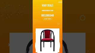 Supreme Ornate Plastic Chair Black Red Set of 4 | Available on IndiaMART screenshot 3