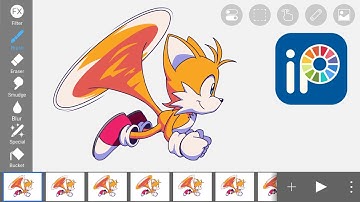 How I Made Tails Fly in Ibis Paint X on iPad Air (5th Gen) Using Two Animation Styles