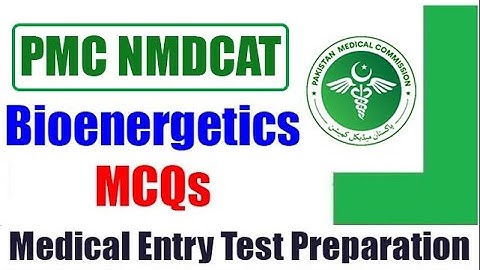 Bioenergetics MCQs For MDCAT Preparation | Biology MCQs | MDCAT In My Pocket | PMC National MDCAT