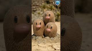 Real life pokemon evolution #pokemon #realisticpokemon #ai #diglett #dugtrio