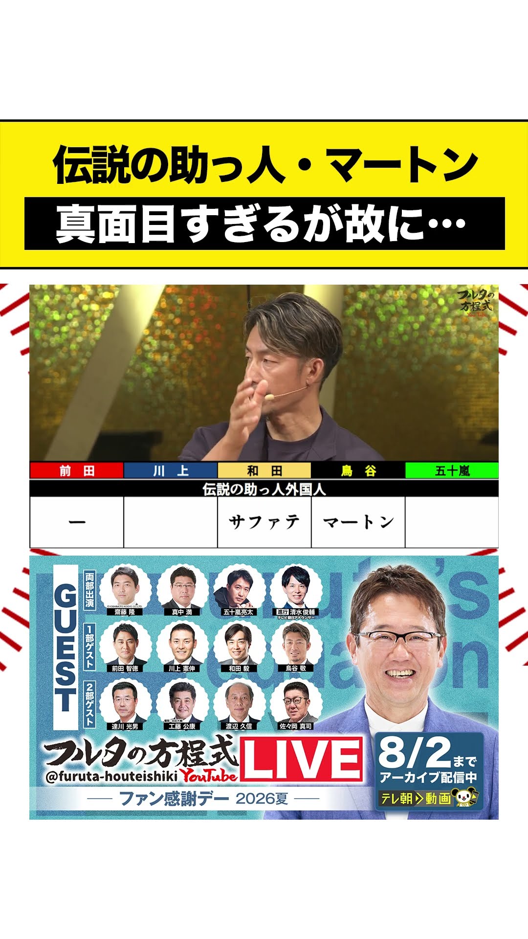 フルタの方程式【古田敦也 公式チャンネル】 - YouTube