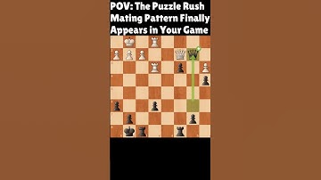 Getting a Puzzle Rush Mate in a Real Game 😳
