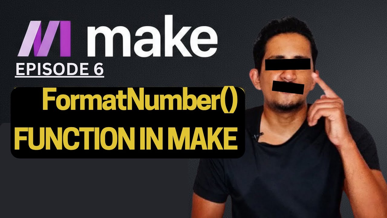Make.com FormatNumber function tutorial screenshot
