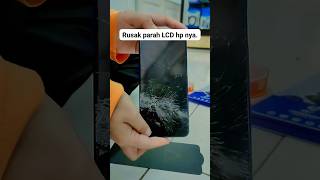 lcd rusak parah #gantilcd #caraservishp #hp #lcdrusak #lcdhp