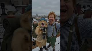 Roof Stroll in Stockholm: Cat Meets a Celebrity!
