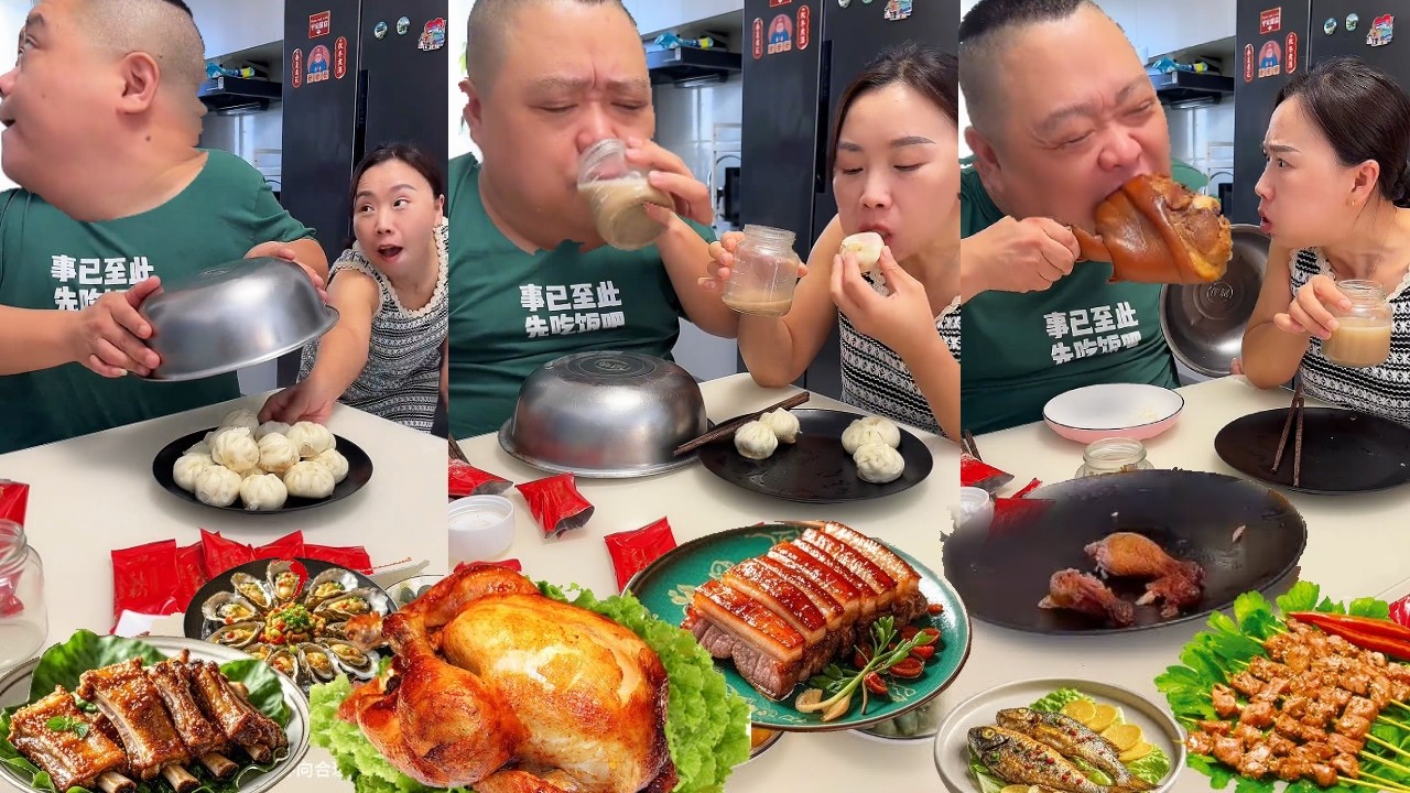 自私老公學聰明了，故意讓我偷走包子藏大肘子，最後看見他吃肉氣哭了【胖嫂美食】