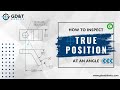How to inspect true position at an angle