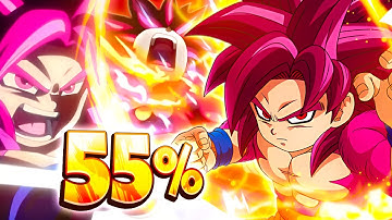 REALLY STRONG WITH JUST ONE COPY!! TEQ SSJ4 Daima Mini Goku 55% First Look | DBZ Dokkan Battle