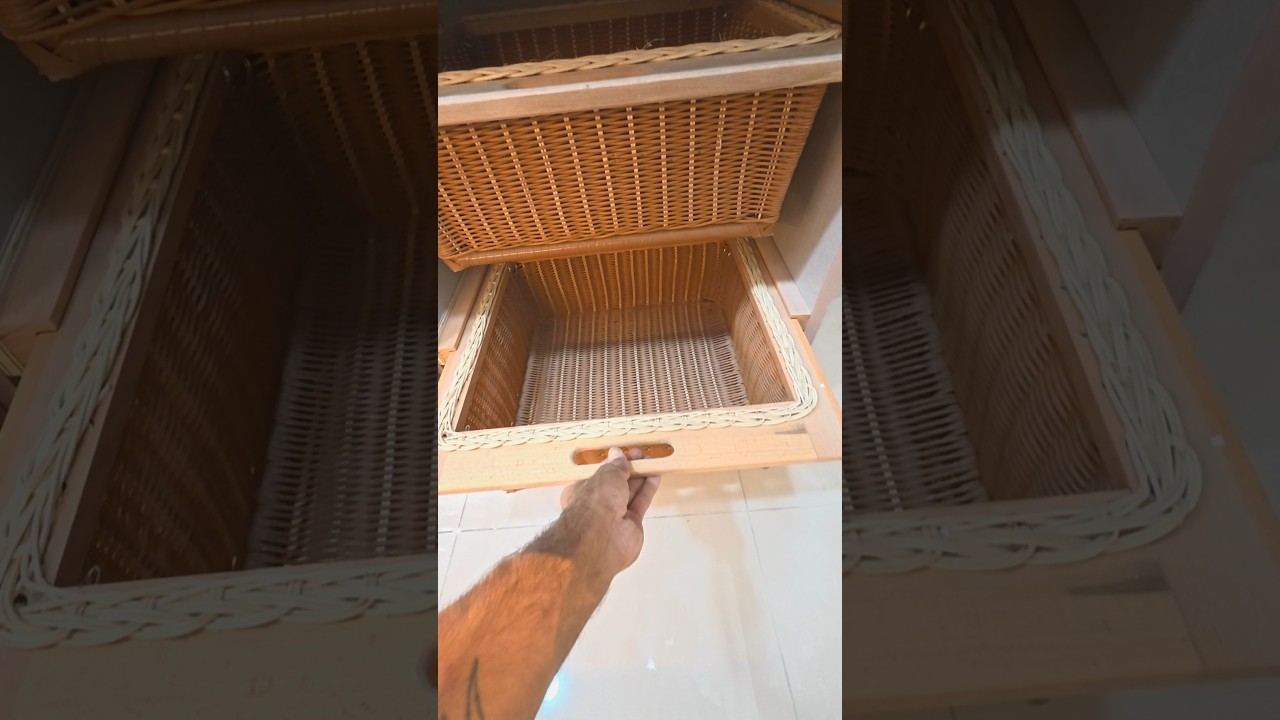 Modern Wicker Basket Kitchen Design | Perfect Blend of Style & Functionality! 🏡✨