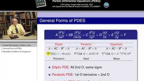 19. Intro Partial DIfferential Equations (PDEs)