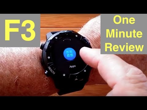 TenFifteen F3 Android 5.1 Smartwatch, IP67,  Removable Bands, Bluetooth Calling: One Minute Overview