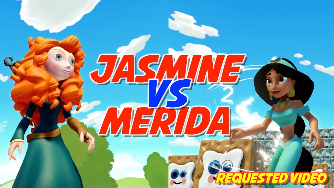 Jasmine vs Merida | Disney Merida Battles Jasmine | Princess vs Princess | Superheroes