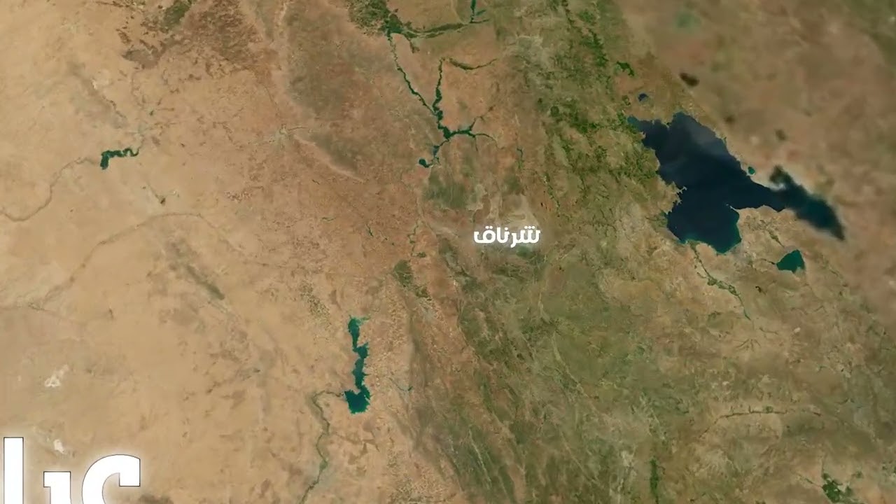Sirnak City IN Turkey Map Animation