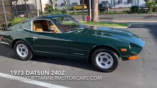 1973 DATSUN 240Z SPORTS COUPE. DARK GREEN WITH ORIGINAL TAN INTERIOR.