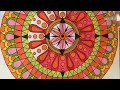 ASMR. Coloring Mandala with Markers. No talking. 