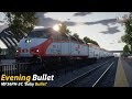 Evening Bullet : Peninsula Corridor : Train Sim World 2020 1080p60fps