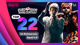 Eurovision 2026 1st Rehearsals semi 12  Day 13  My Top 22