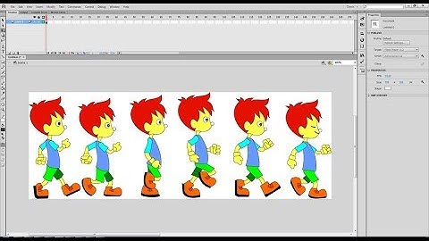 Tutorial Adobe Flash CS6 - Cara Buat Karakter Kartun Menjadi Berjalan