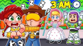 WOODY Is SleepWalking At 3AM In Roblox Snapchat! (TOY STORY 5)