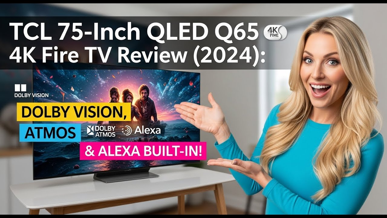 TCL 75-Inch QLED Q65 4K Fire TV Review (2024): Dolby Vision, Atmos & Alexa Built-in!