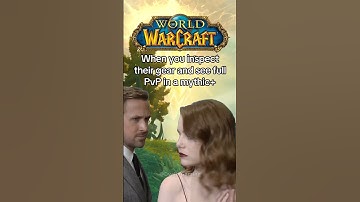 When you inspect their gear and see full PvP in a mythic #worldofwarcraft #warcraft #mmo #mmorpg